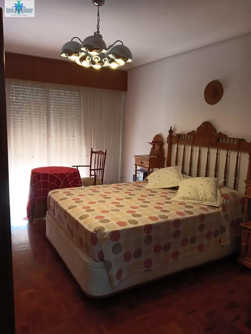Bedroom of Flat for rent in Albacete  with Air Conditioner, Parquet flooring and Furnished