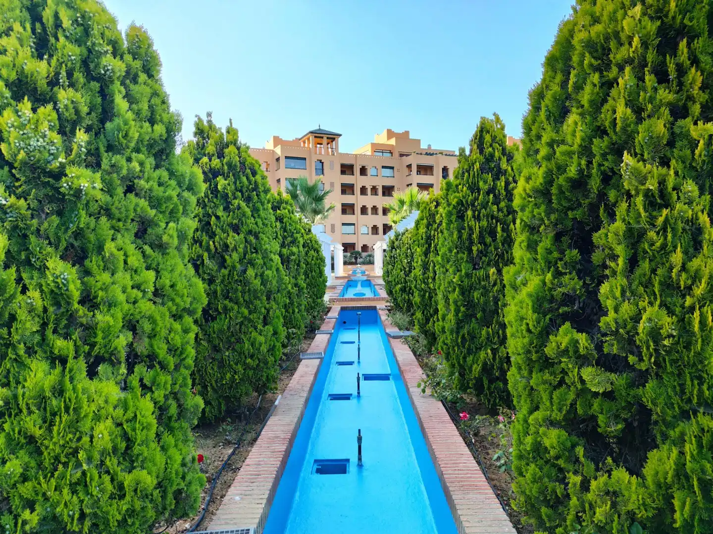 Piscina de Apartamento de alquiler en Ayamonte con Terraza, Amueblado y Piscina comunitaria