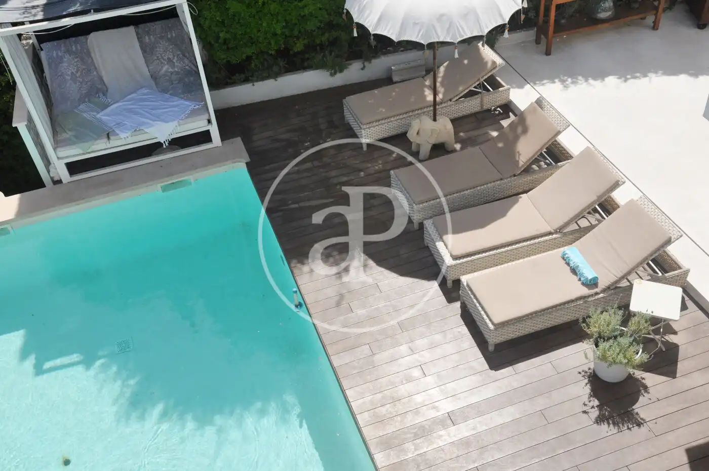 Swimming pool of Houses for rent in  Palma de Mallorca  with Air Conditioner, Heating and Private garden