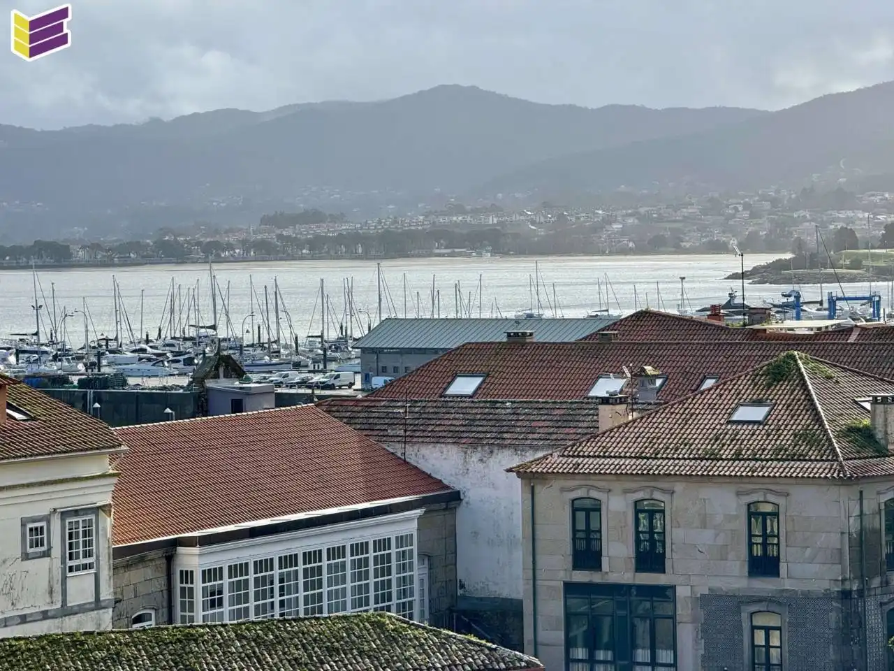 Vista exterior de Piso en venta en Baiona con Calefacción, Parquet y Amueblado