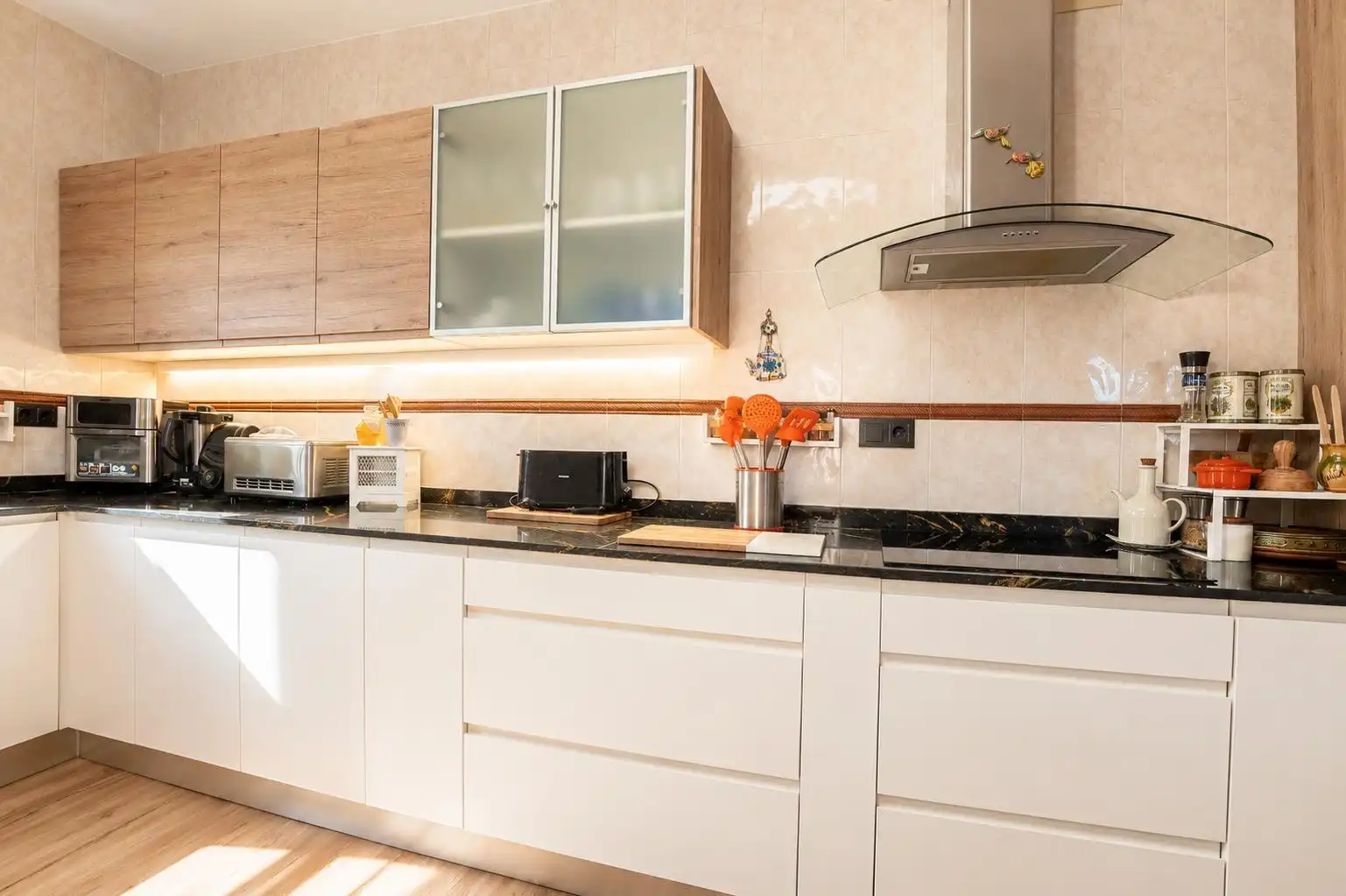 Cocina de Casa o chalet en venta en Mont-roig del Camp con Aire acondicionado, Calefacción y Jardín privado