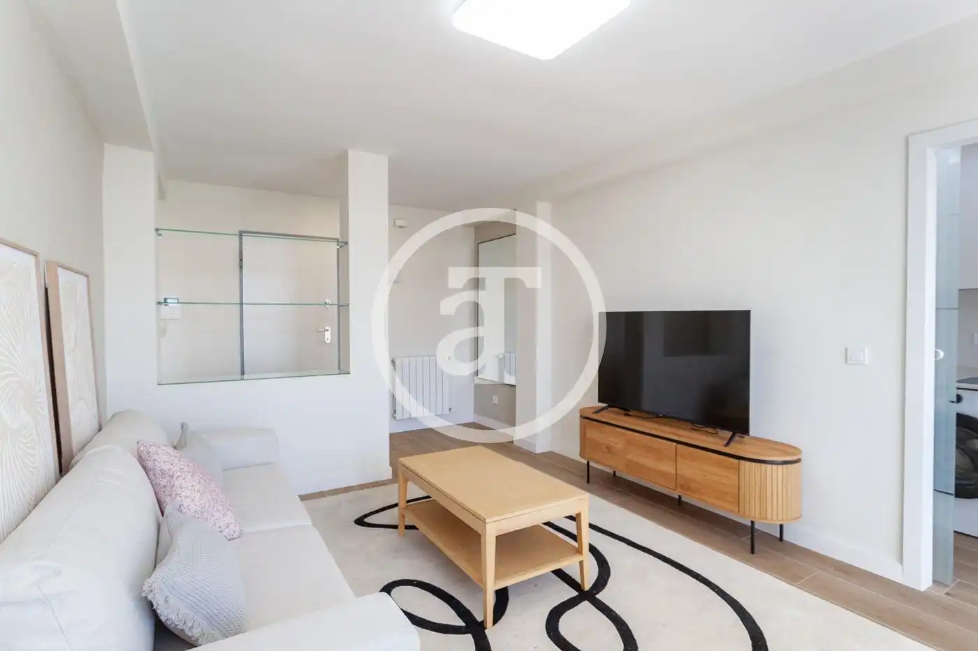 Living room of Flat for rent in Madrid  with Heating, Furnished and Oven