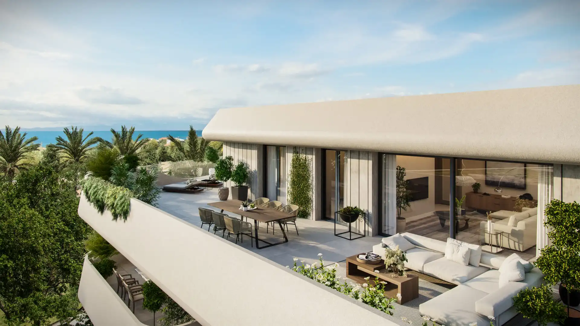 Terrace of Apartments for sale in Marbella  with Air Conditioner, Terrace and Swimming Pool