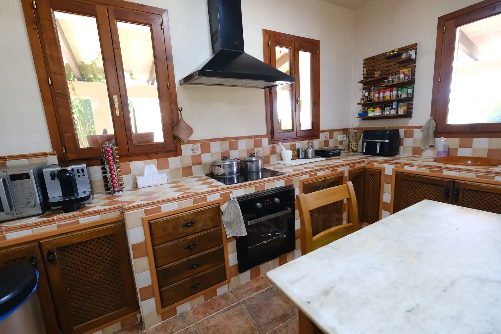 Cuina de Finca rústica en venda en Lloseta amb Aire condicionat, Calefacció i Terrassa