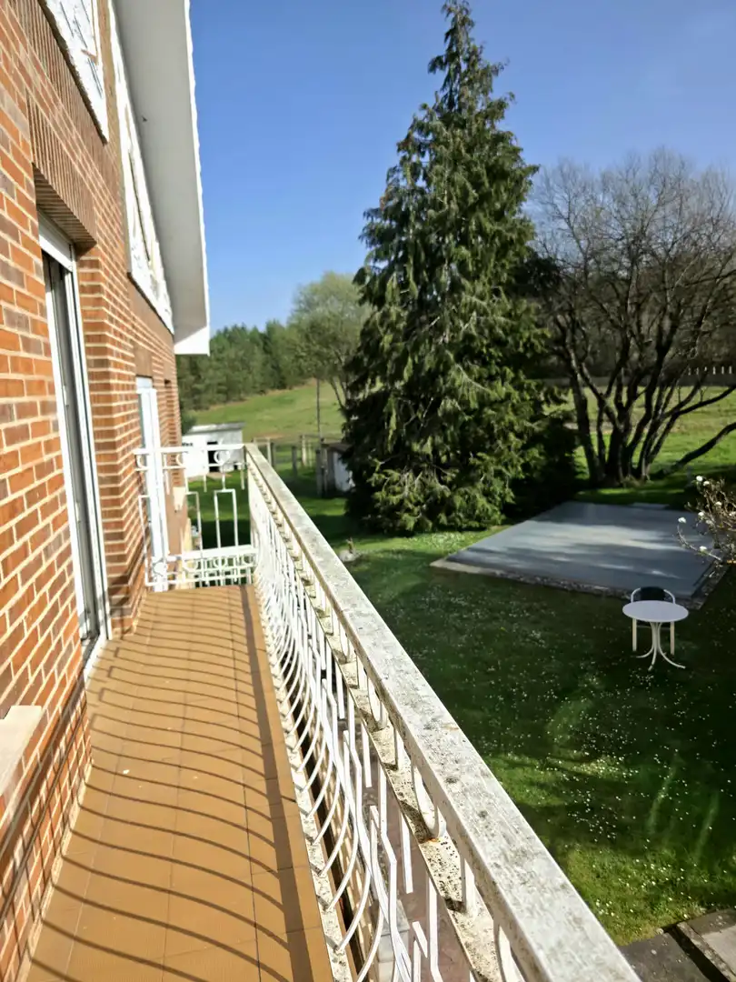 Terrassa de Casa o xalet en venda en Pomar de Valdivia amb Calefacció, Jardí privat i Terrassa