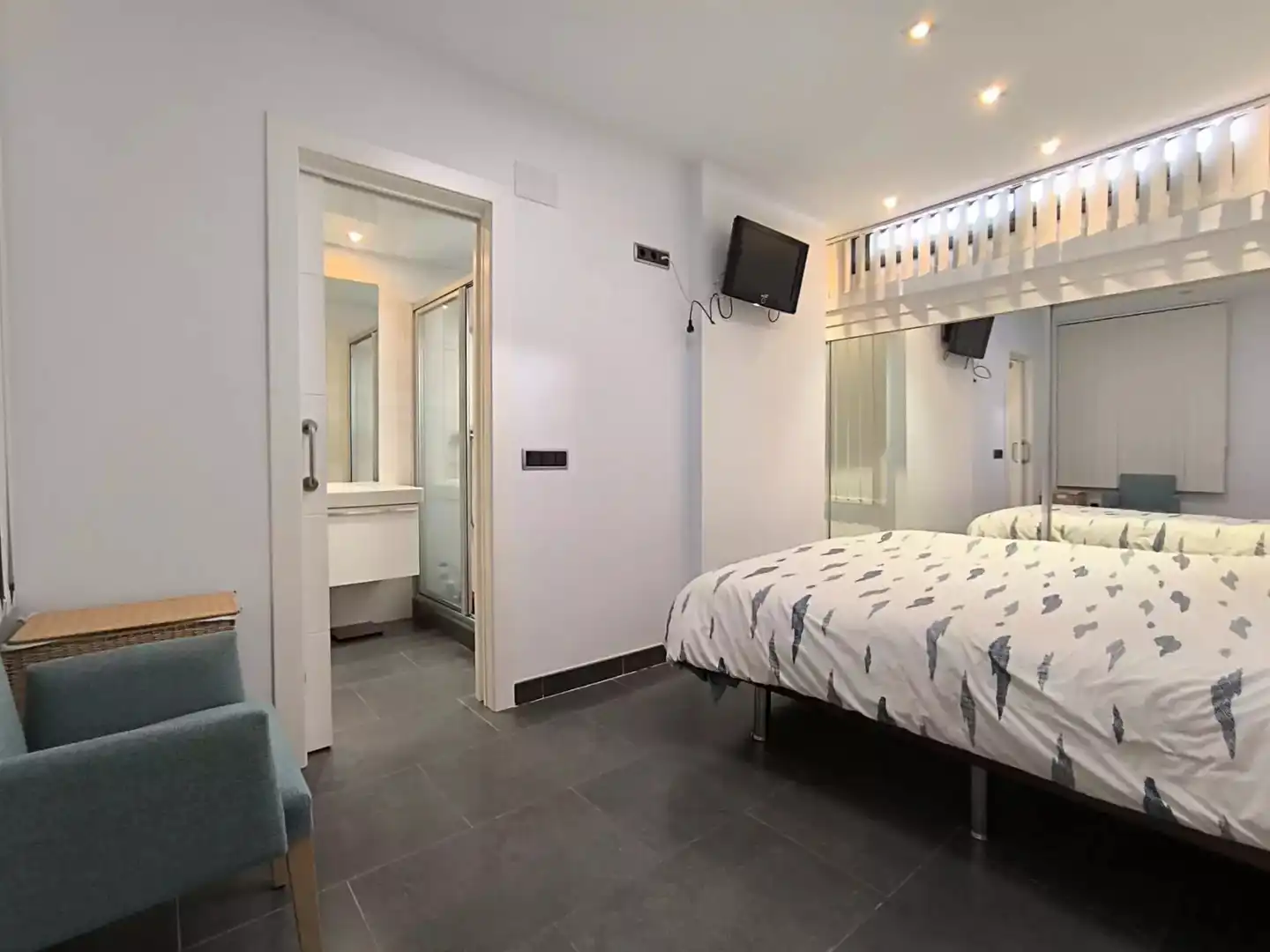 Bedroom of Flat for sale in Hostalric  with Air Conditioner, Heating and Terrace