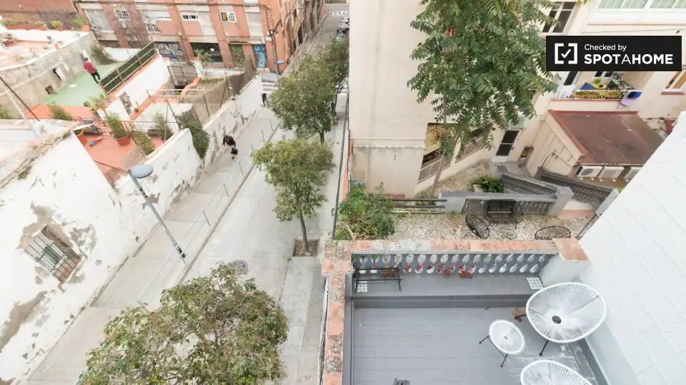 Terrace of Flat for rent in Barcelona  with Air Conditioner, Heating and Furnished
