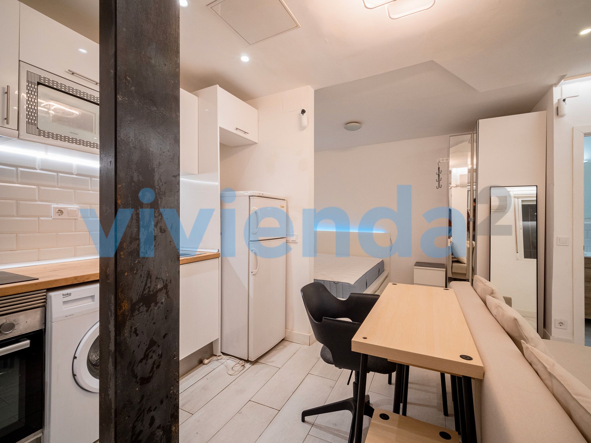 Kitchen of Study for sale in  Madrid Capital  with Air Conditioner, Heating and Furnished