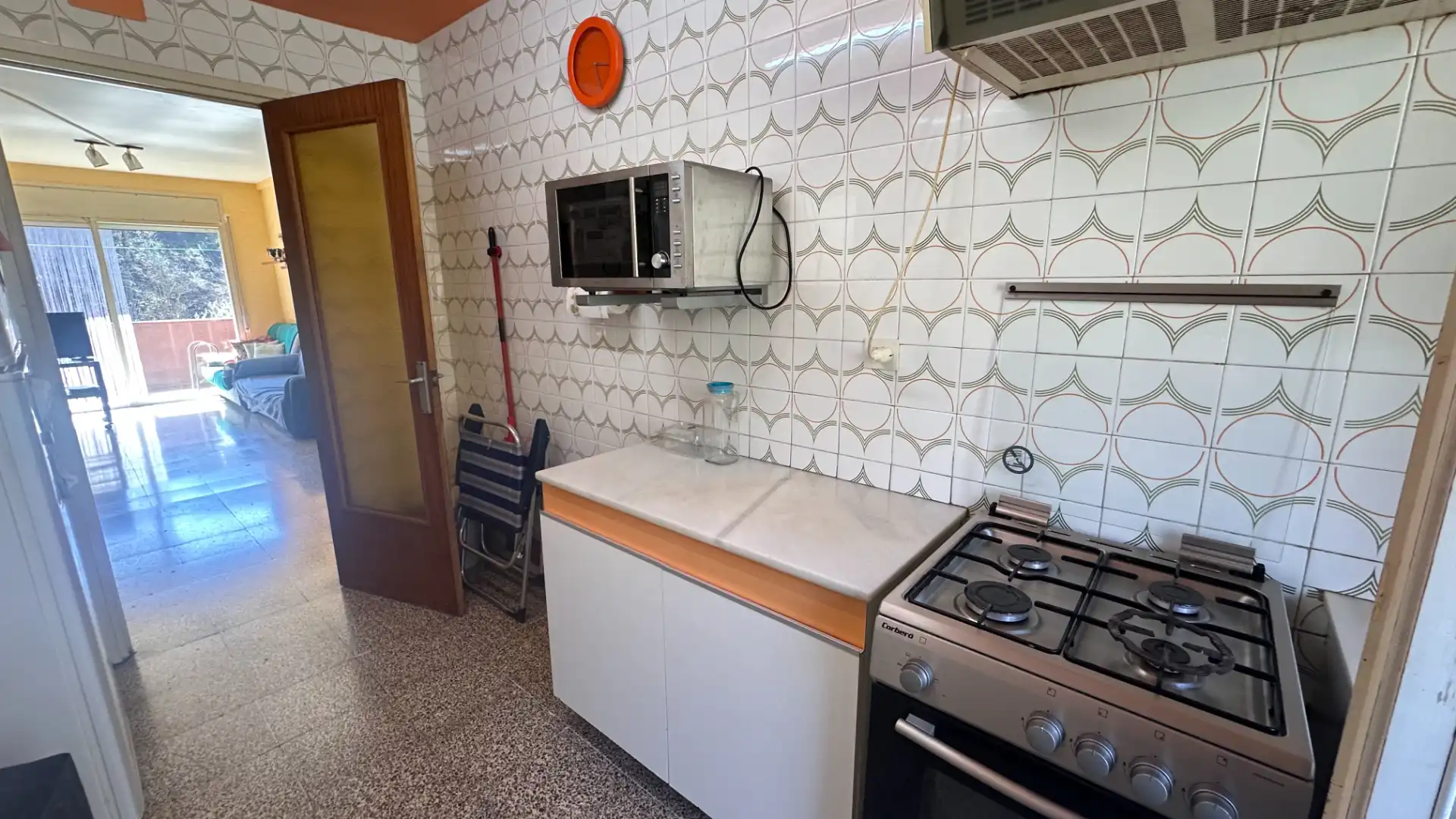 Kitchen of Flat for sale in Ribes de Freser  with Terrace, Furnished and Oven