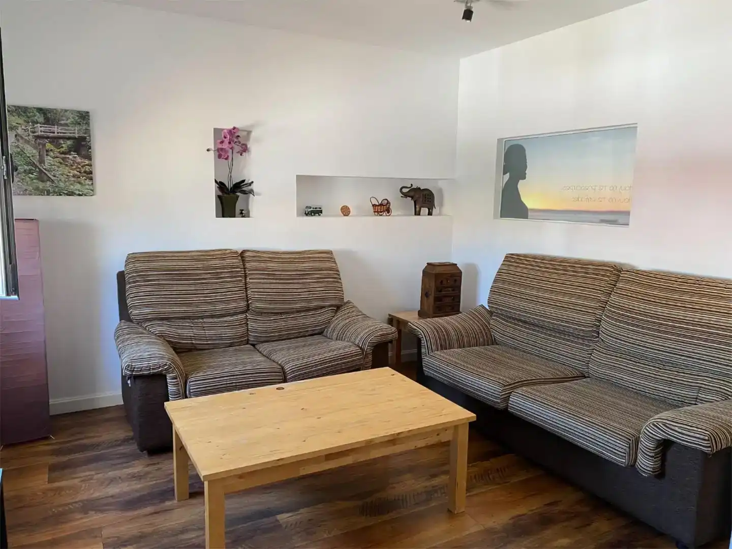 Sala d'estar de Pis en venda en Ribaforada amb Jardí privat, Parquet i Traster