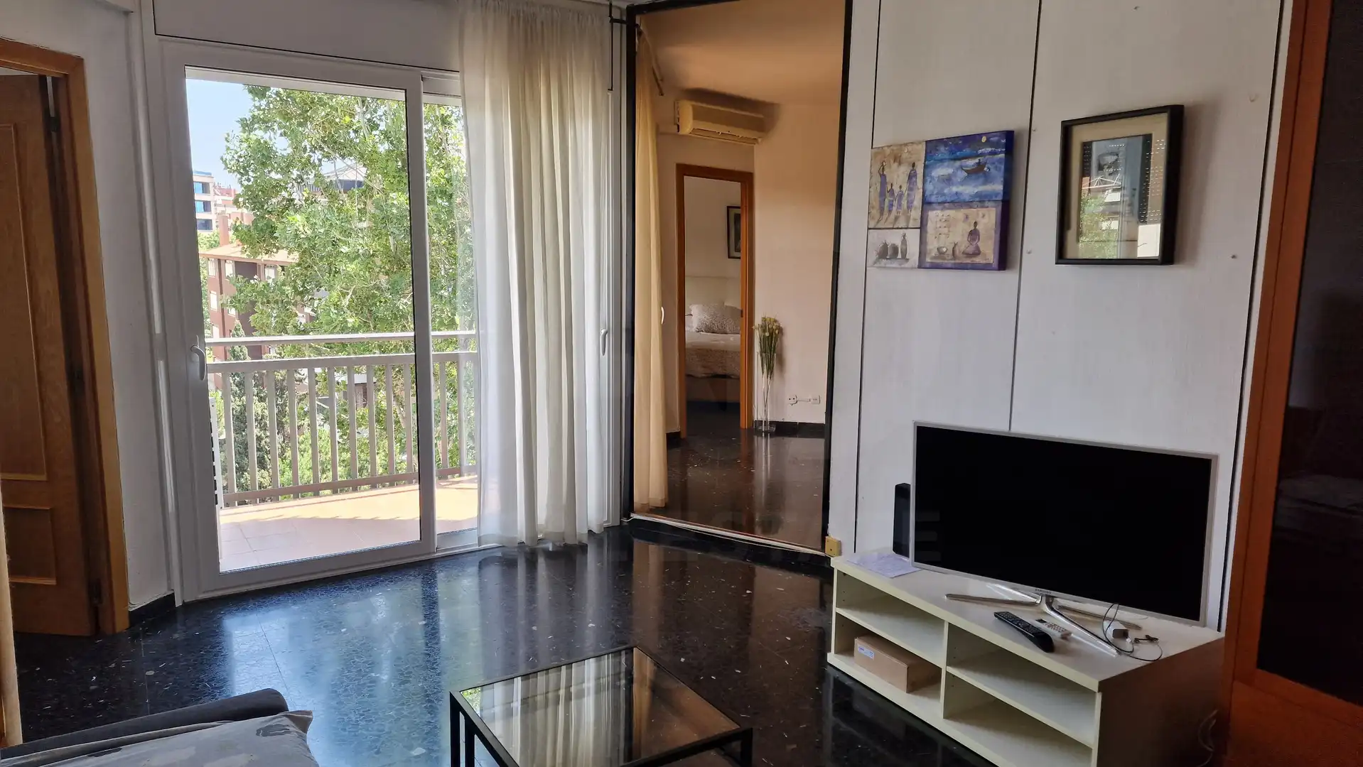 Sala d'estar de Pis de lloguer en Barcelona amb Aire condicionat, Calefacció i Terrassa