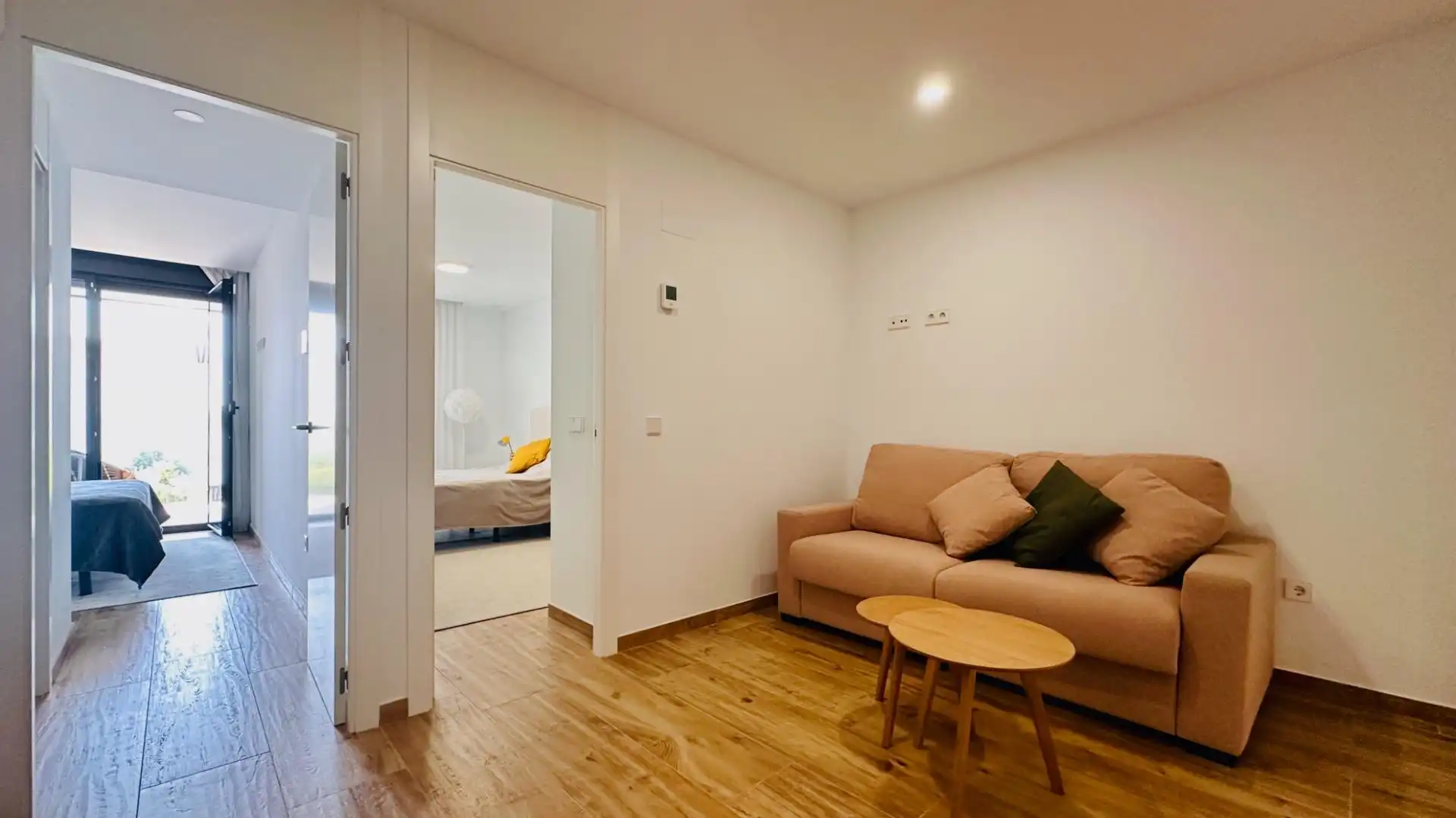 Sala d'estar de Dúplex de lloguer en Villajoyosa / La Vila Joiosa amb Aire condicionat, Calefacció i Jardí privat