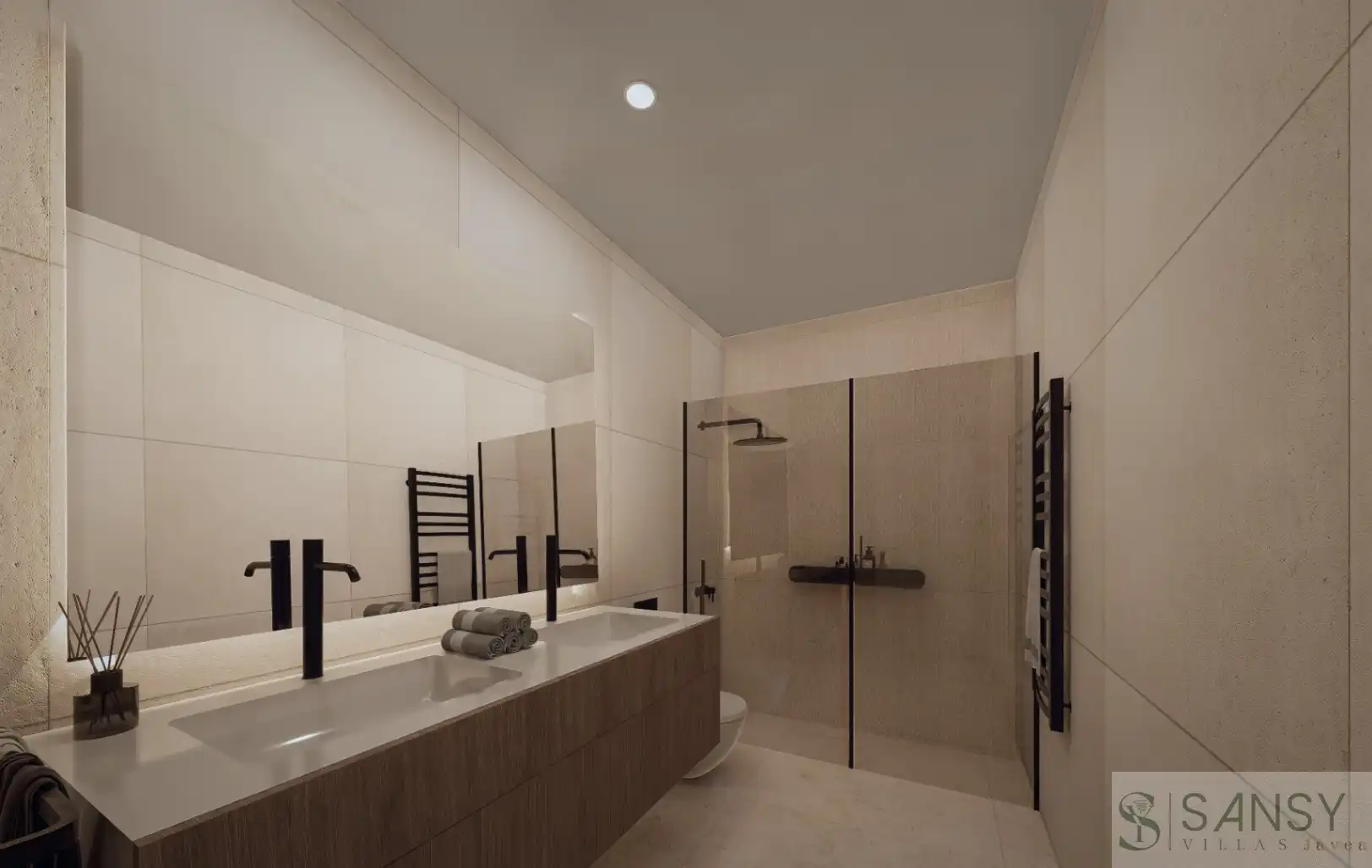 Baño de Apartamento en venta en Calpe / Calp con Aire acondicionado, Trastero y Piscina