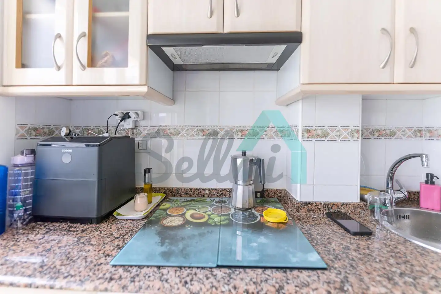 Kitchen of Flat for sale in Gijón   with Terrace and Furnished