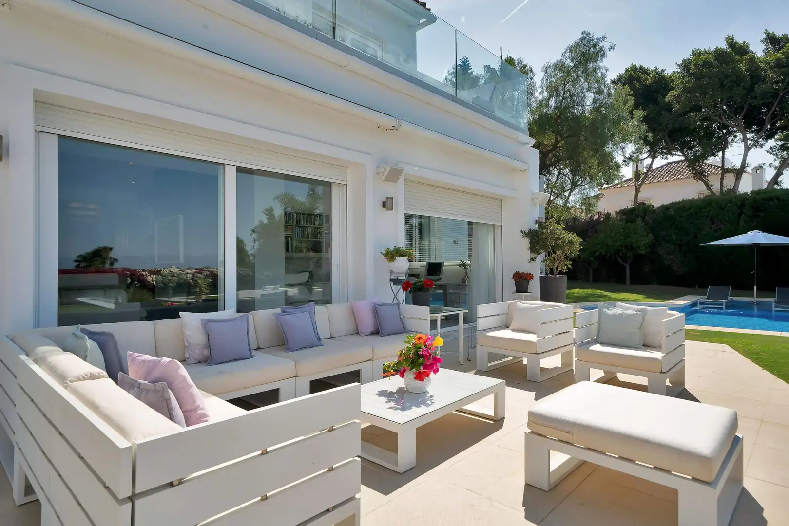 Terraza de Casa o chalet en venta en Marbella con Calefacción, Jardín privado y Terraza