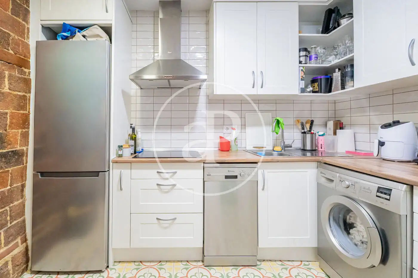 Kitchen of Flat for rent in Madrid  with Air Conditioner, Heating and Balcony