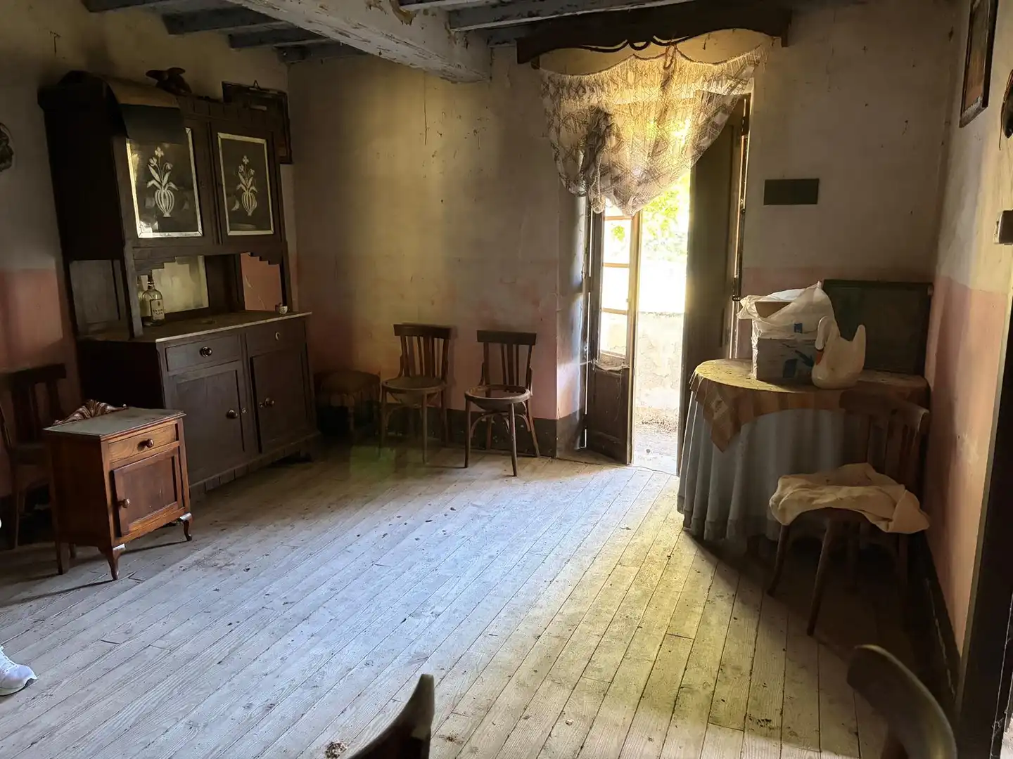 Esszimmer von Einfamilien-Reihenhaus zum Verkauf in San Cristovo de Cea mit Privatgarten und Balkon