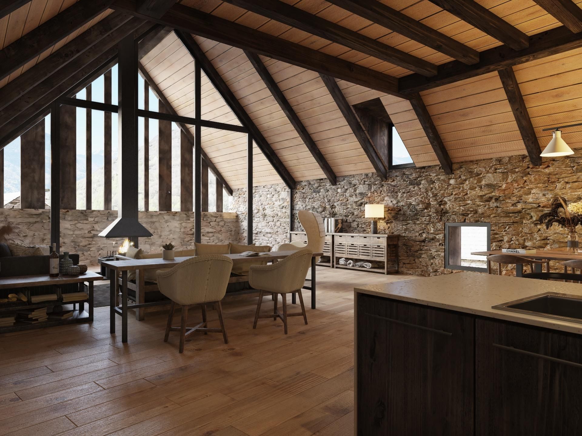 Menjador de Casa o xalet en venda en Bausen