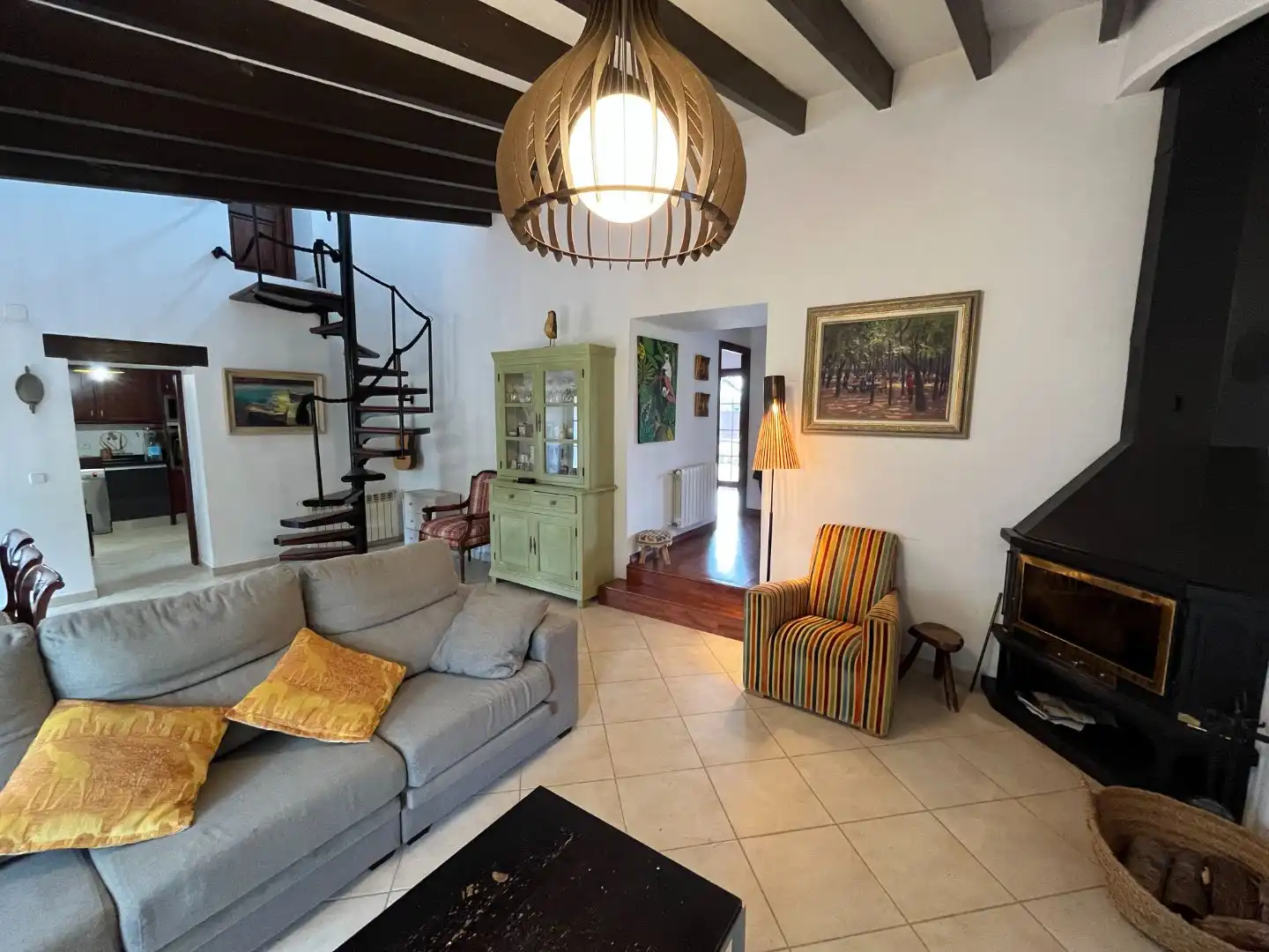 Living room of Houses for sale in Sencelles  with Heating, Terrace and Internet