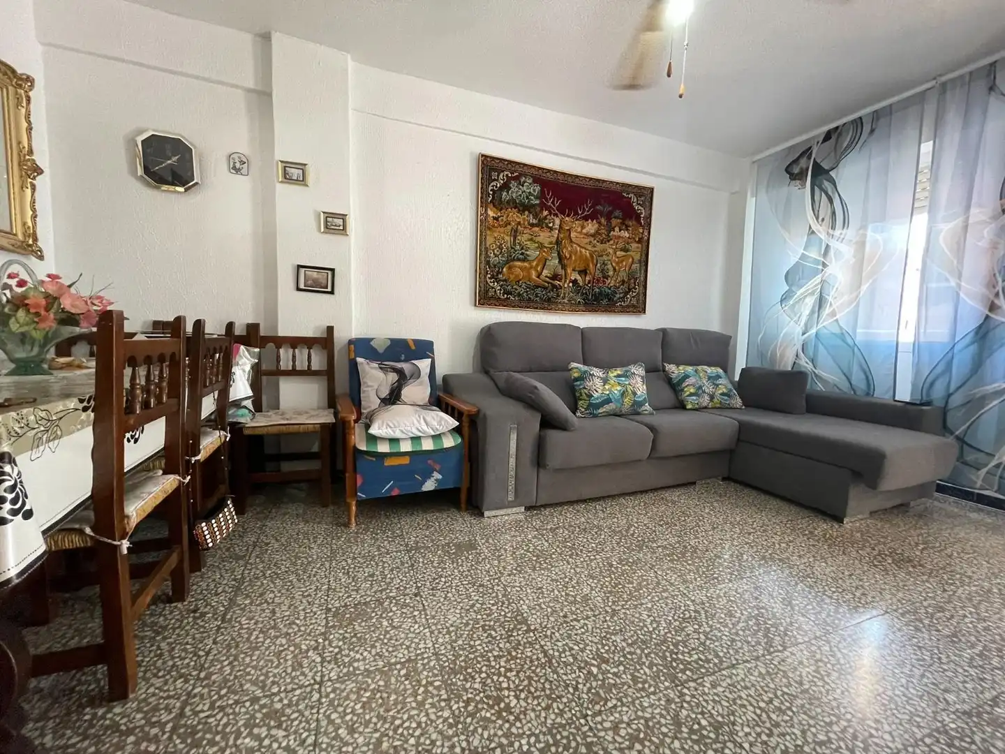 Living room of Flat for sale in Águilas  with Terrace, Furnished and Balcony
