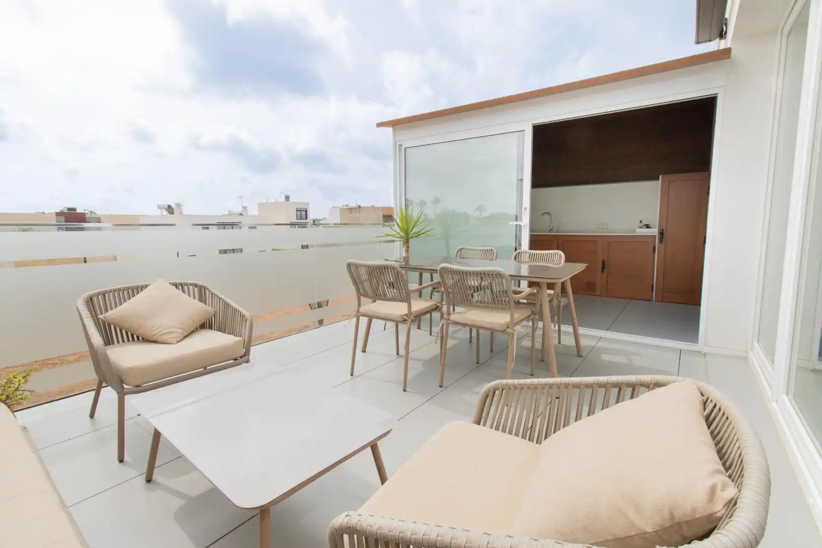Terrace of Attic for sale in Rafelbuñol / Rafelbunyol  with Air Conditioner, Terrace and Storage room