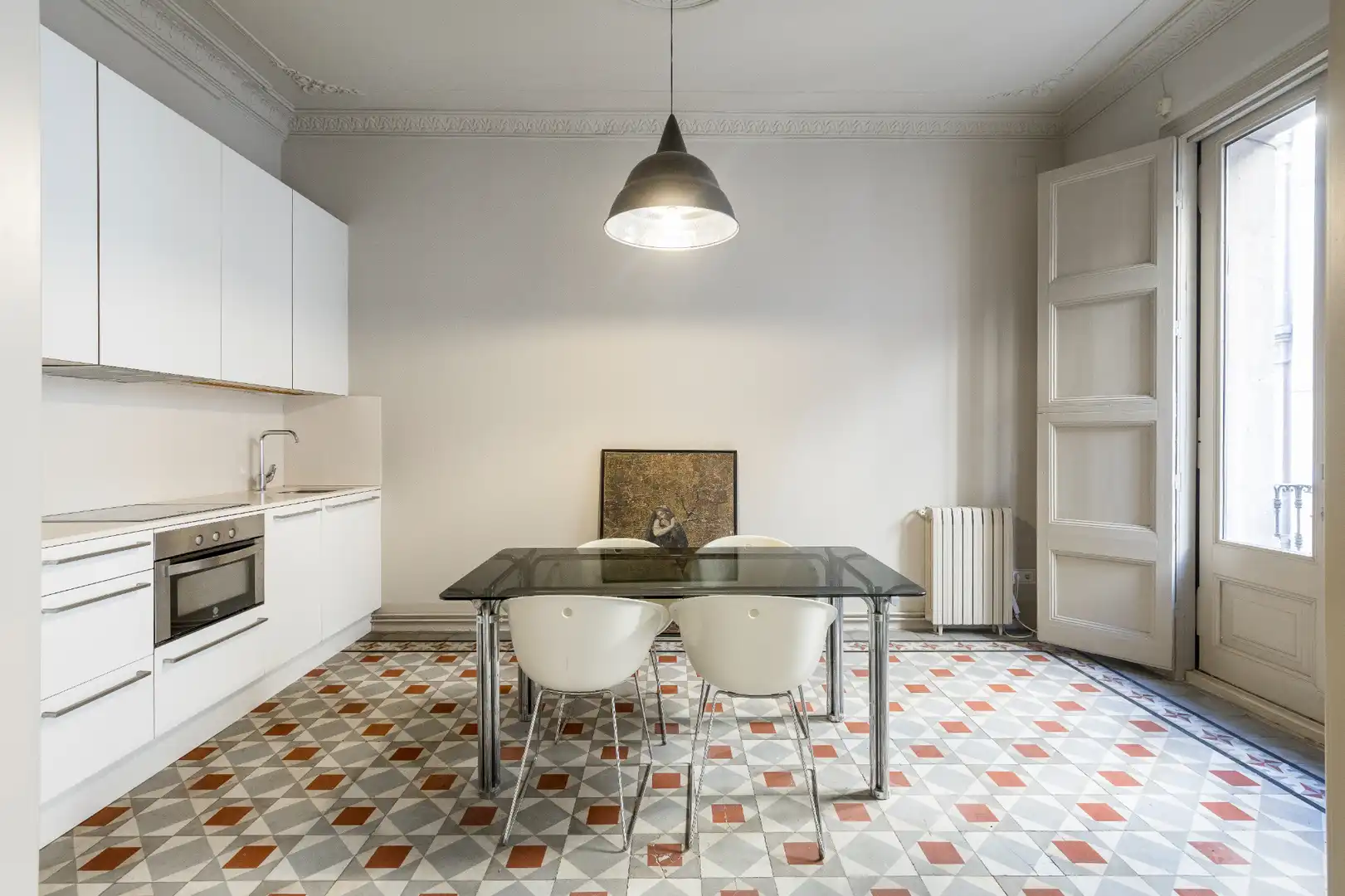 Cocina de Piso en venta en Barcelona con Calefacción, Terraza y Amueblado