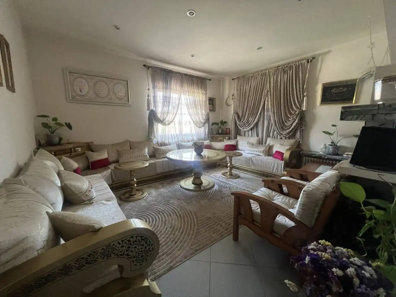 Sala d'estar de Casa o xalet en venda en L'Ametlla del Vallès amb Calefacció, Jardí privat i Terrassa