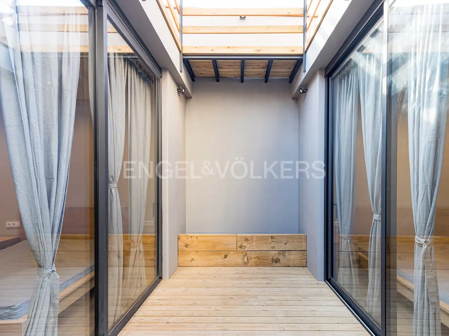 Terraza de Piso de alquiler en Barcelona con Aire acondicionado, Calefacción y Parquet