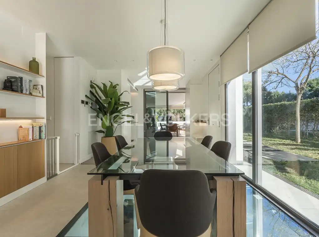 Dining room of Detached homes for sale in Gavà  with Air Conditioner, Heating and Private garden