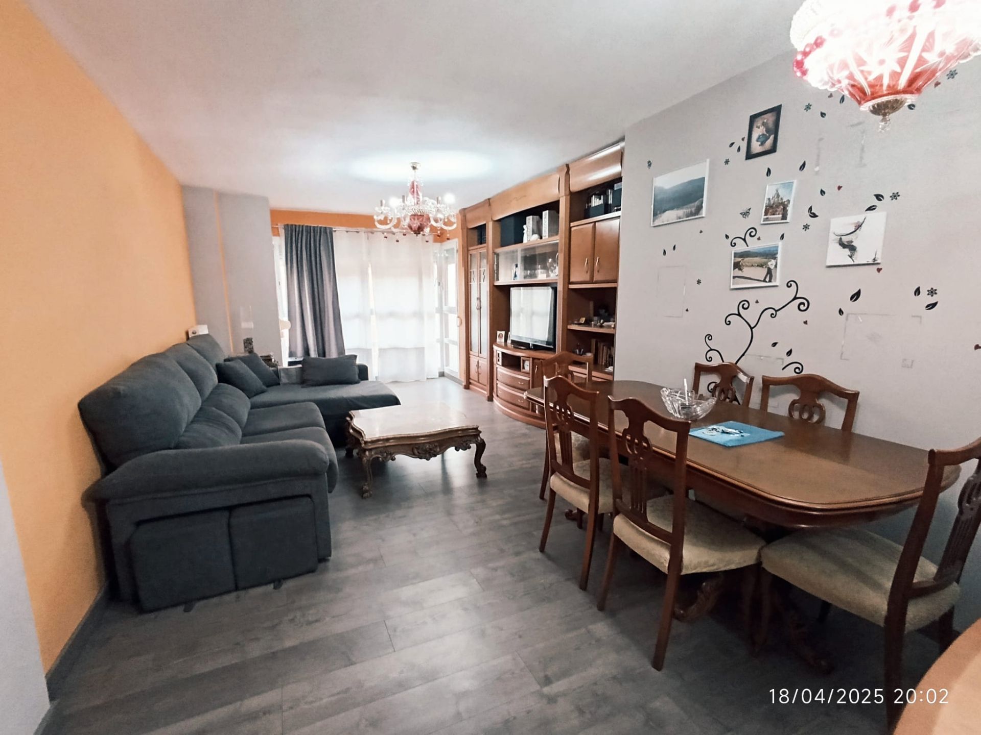Sala de estar de Piso de alquiler en  Madrid Capital con Aire acondicionado, Calefacción y Parquet