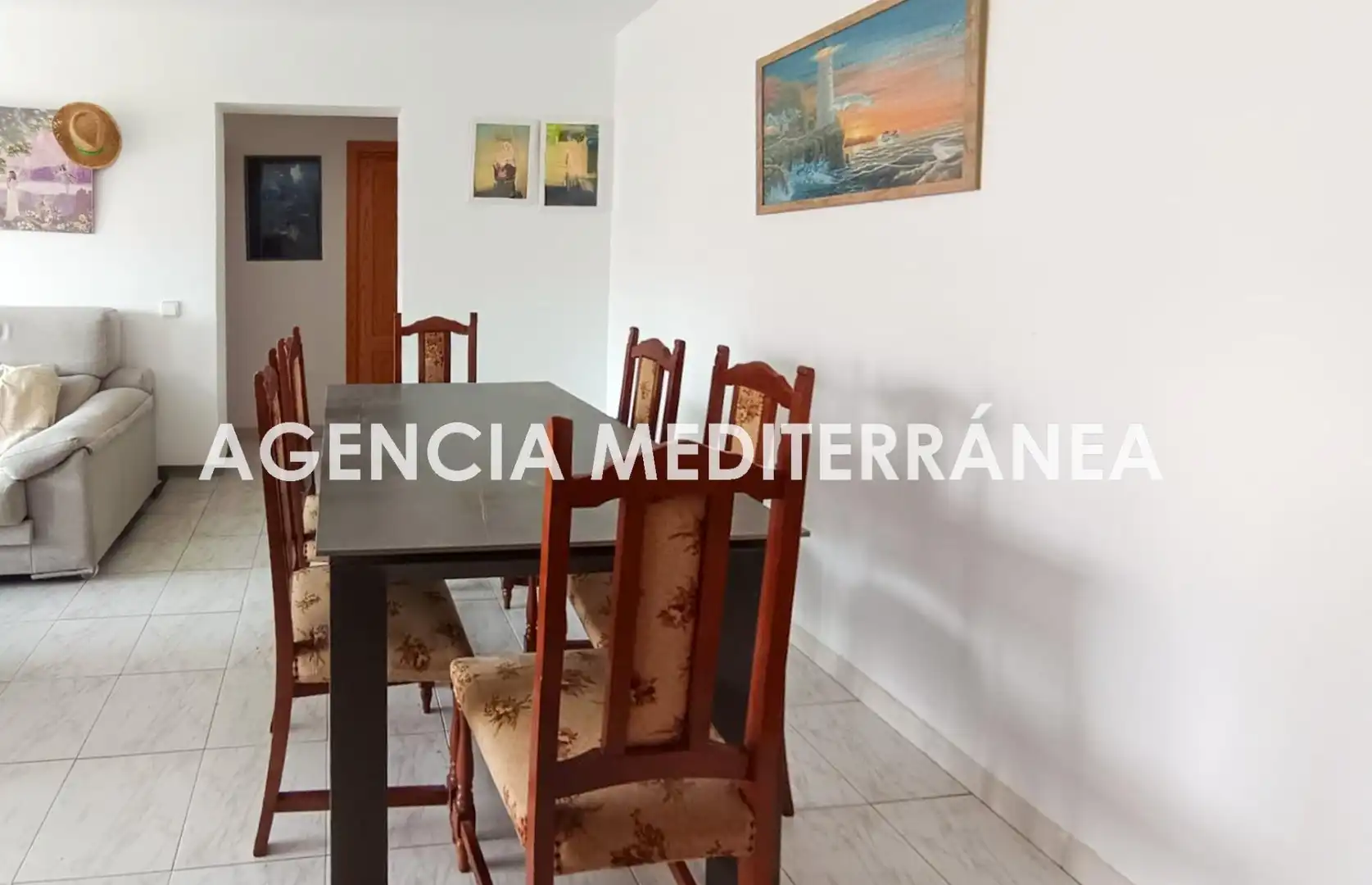 Menjador de Apartament en venda en Santa Eulària des Riu amb Aire condicionat, Calefacció i Jardí privat