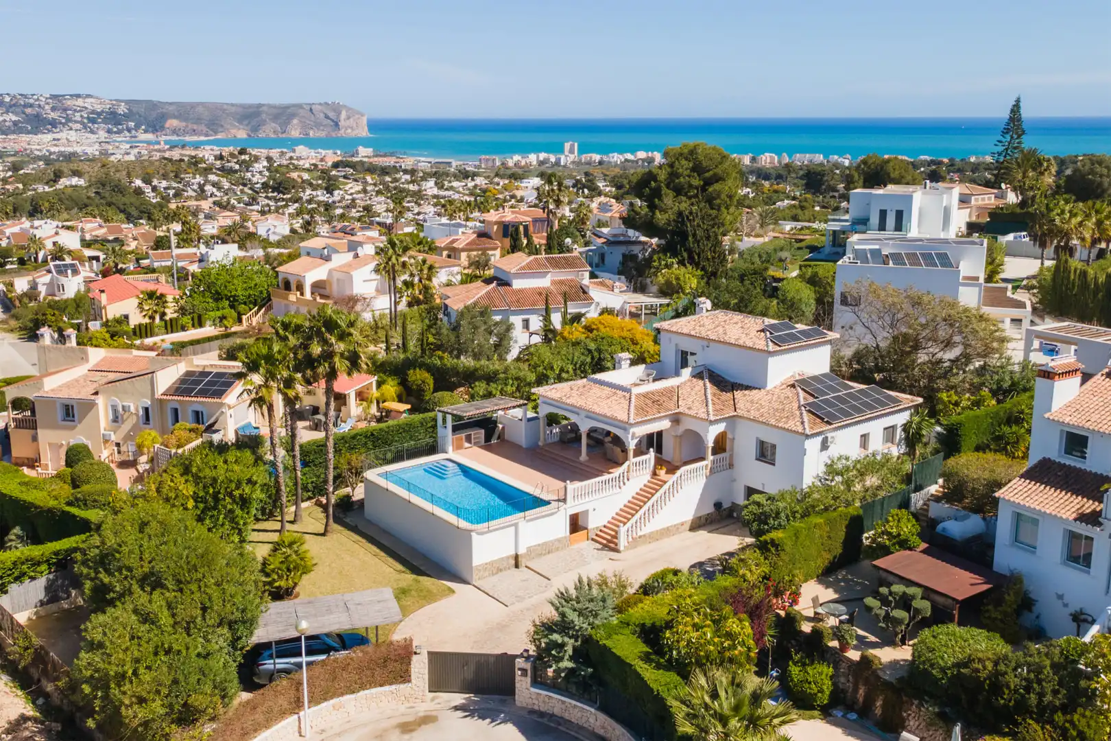 Exterior view of Houses for sale in Jávea / Xàbia  with Air Conditioner, Heating and Private garden