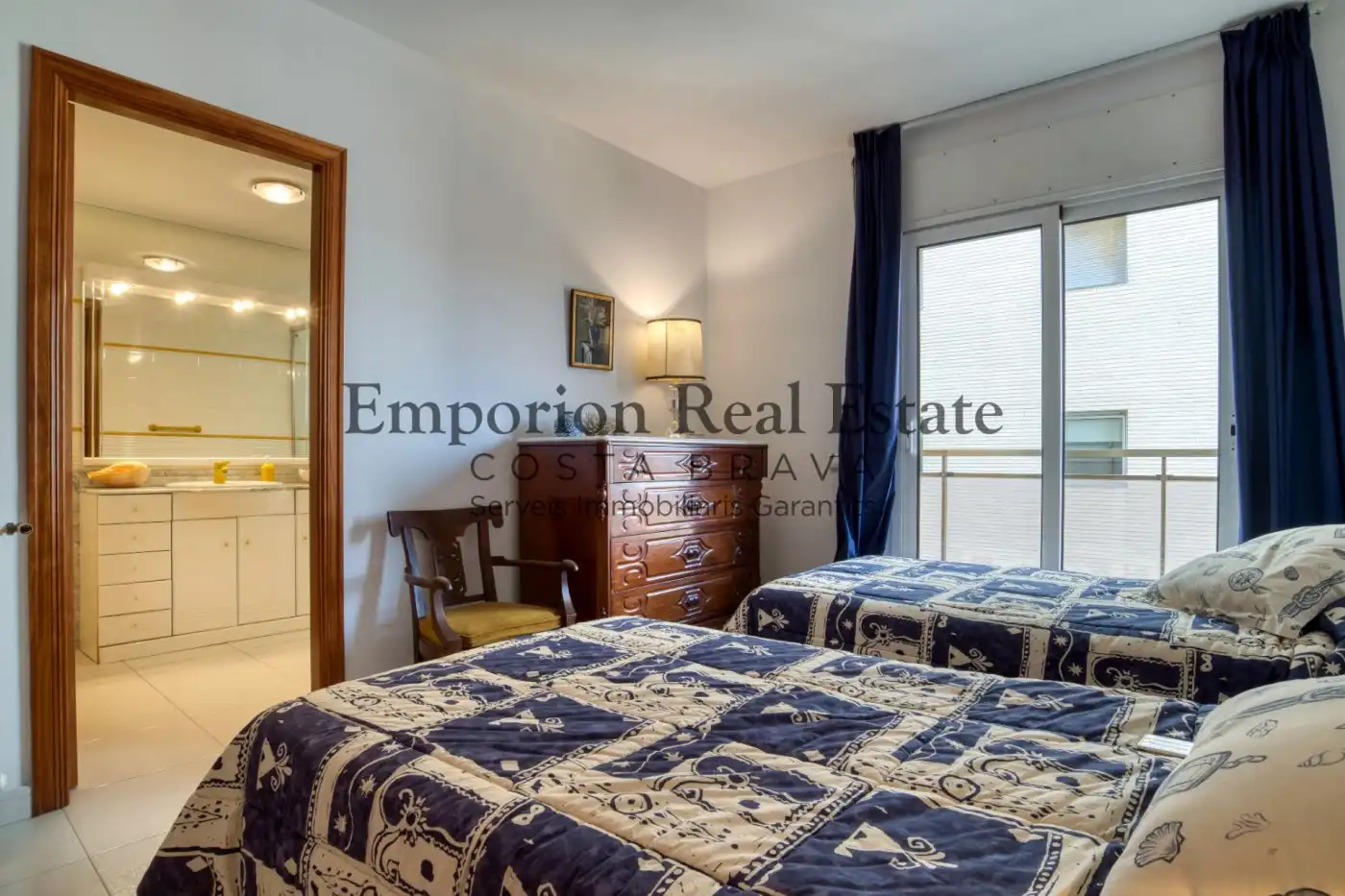 Bedroom of Flat for rent in Palamós  with Air Conditioner, Terrace and Furnished