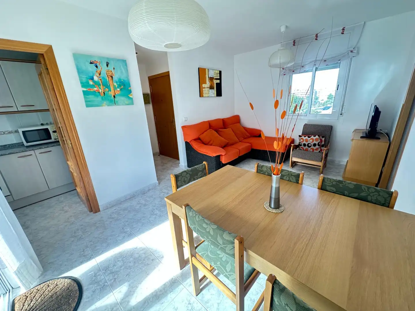 Wohnzimmer von Wohnungen zum Verkauf in Torredembarra mit Privatgarten, Terrasse und Balkon