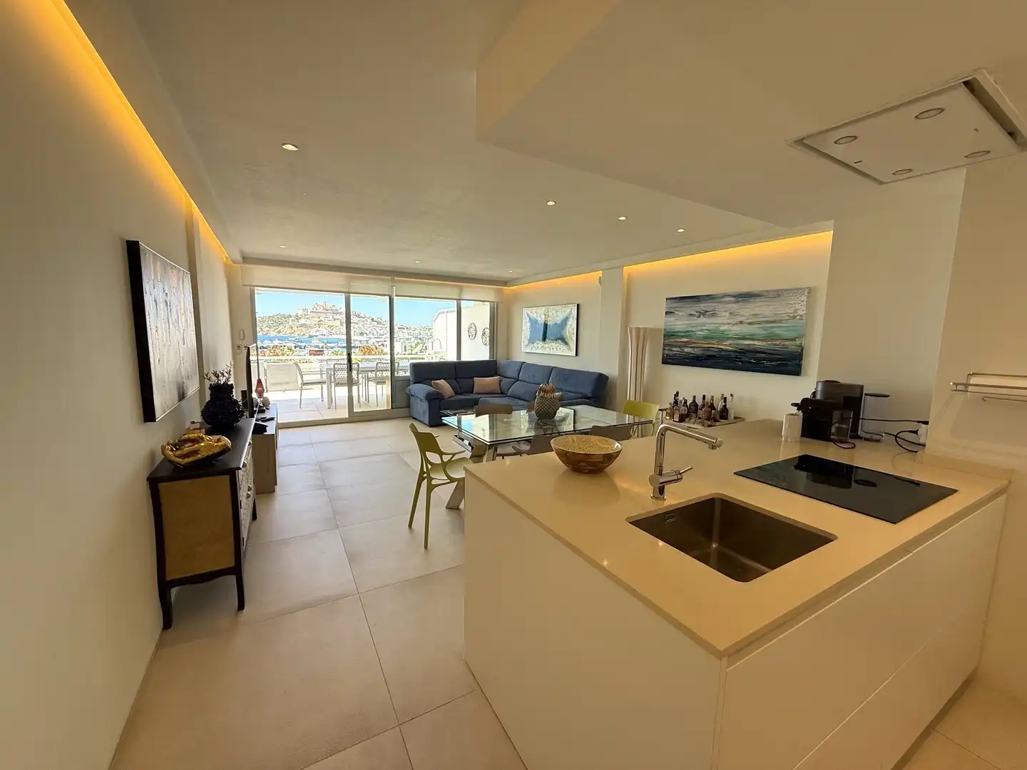 Living room of Apartments for sale in Eivissa  with Air Conditioner, Heating and Private garden