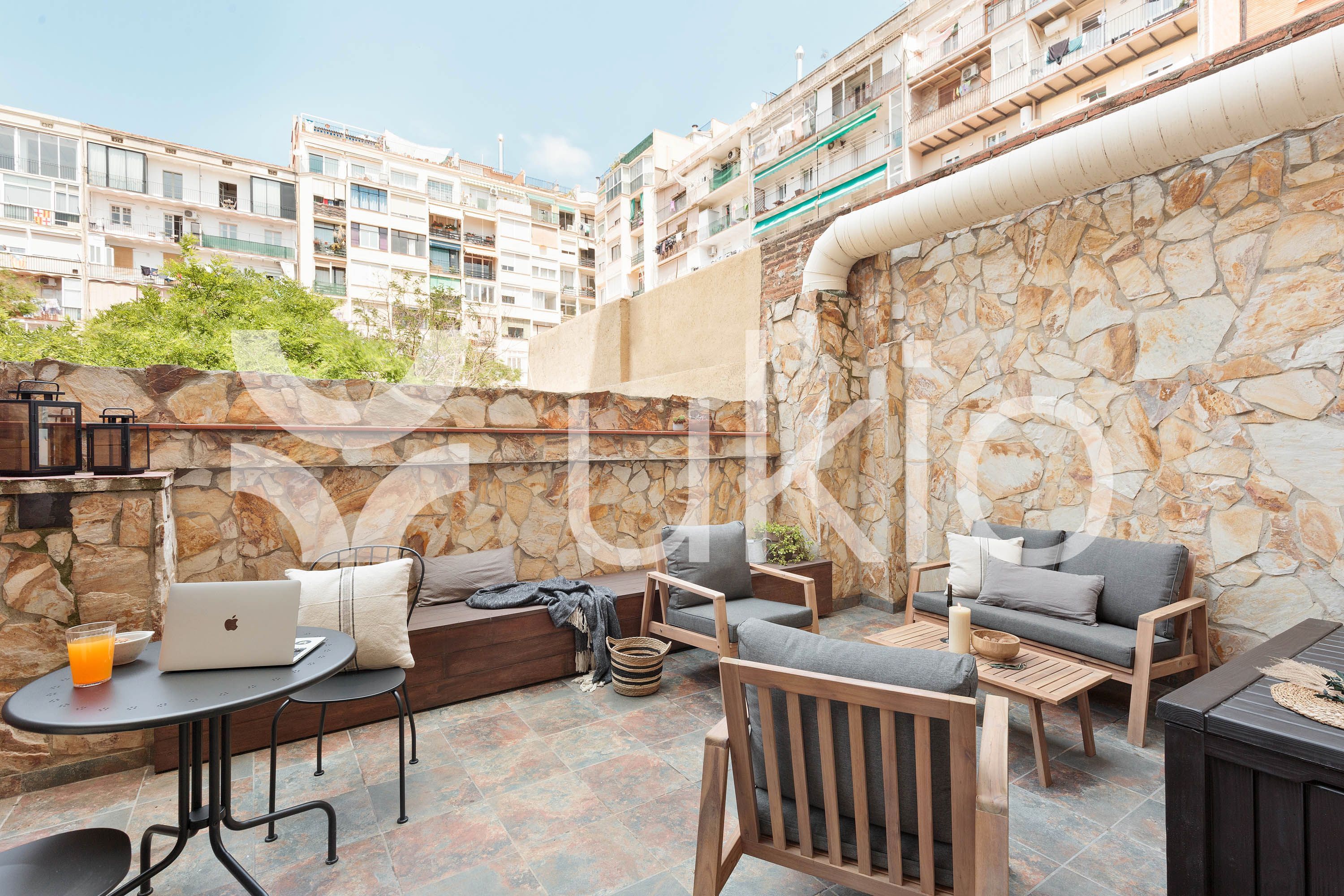 Terraza de Apartamento de alquiler en  Barcelona Capital con Aire acondicionado, Calefacción y Terraza