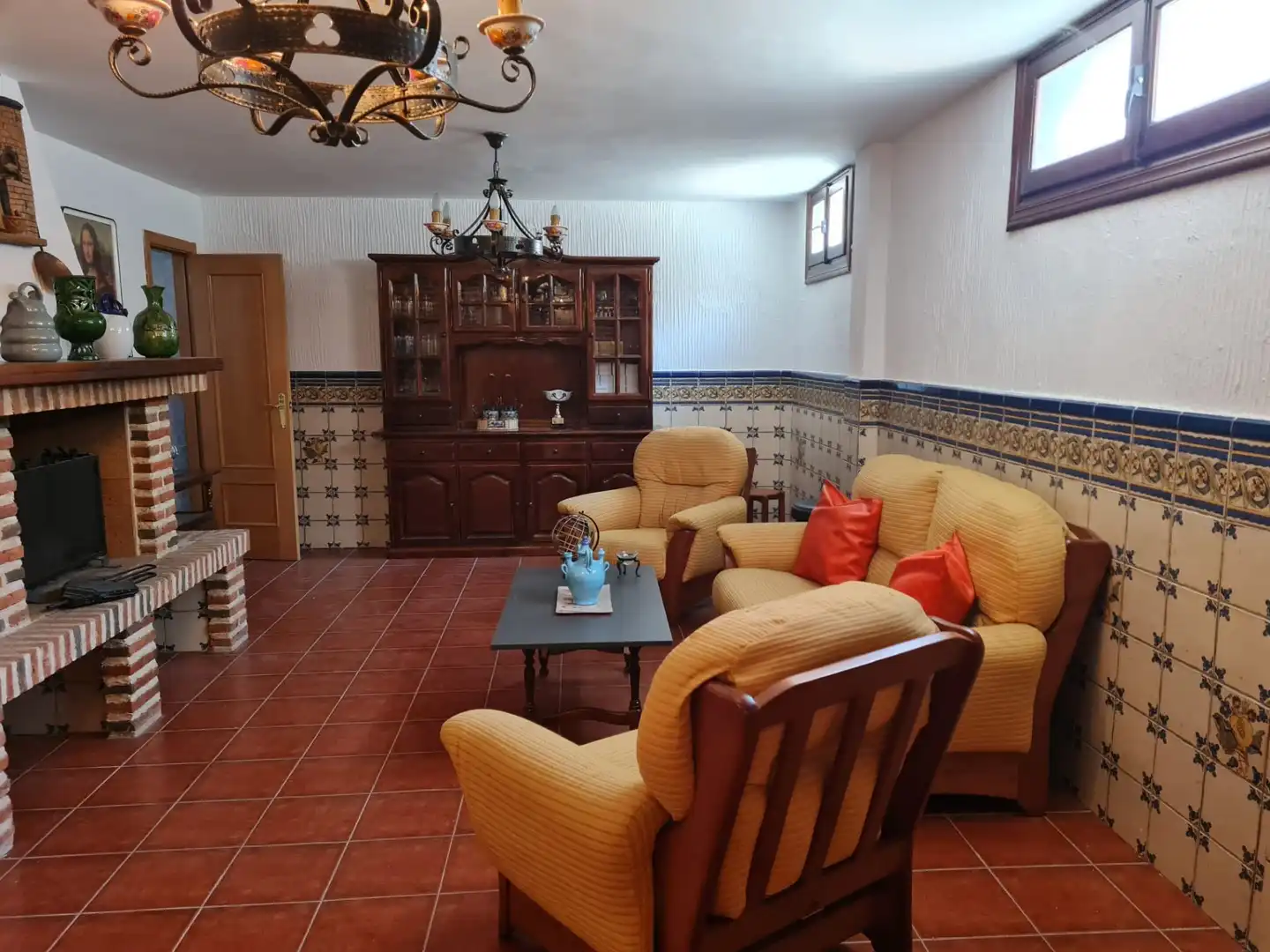 Living room of Houses for sale in Móstoles  with Heating, Private garden and Terrace