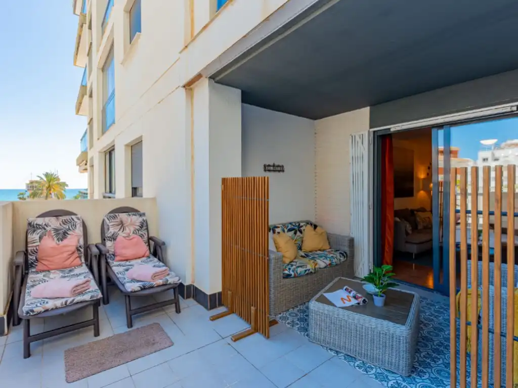 Balcony of Ground floor for sale in El Campello  with Air Conditioner, Terrace and Swimming Pool