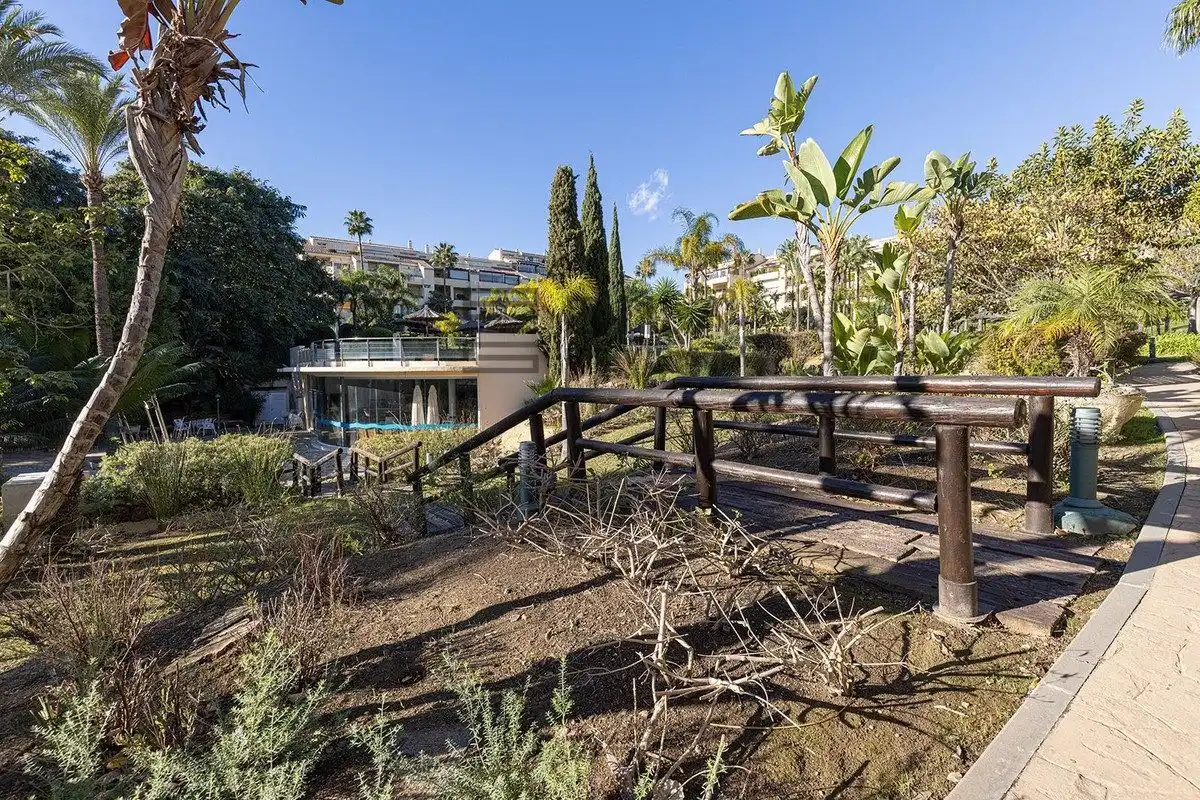 Garden of Attic for sale in Marbella  with Air Conditioner, Terrace and Swimming Pool
