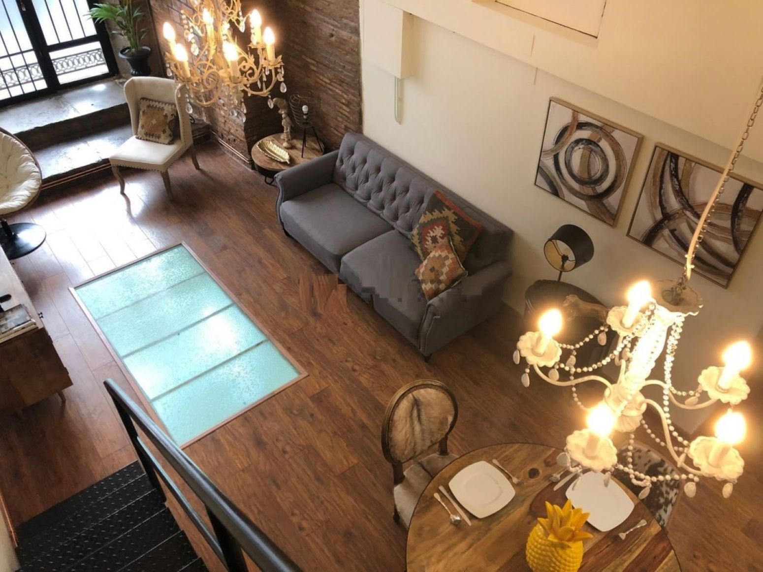Living room of Flat to rent in Santander  with Heating and Parquet flooring
