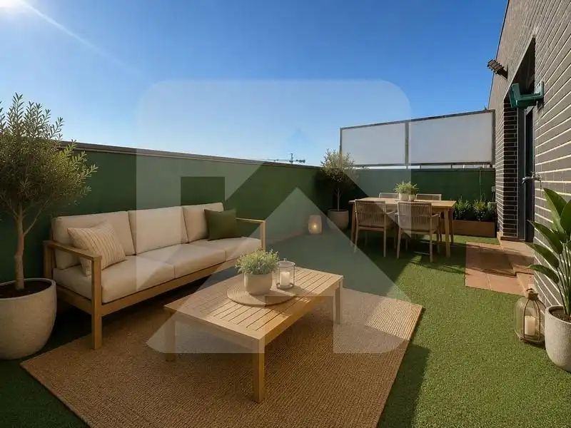 Terraza de Ático en venta en Valdemoro con Aire acondicionado, Calefacción y Jardín privado