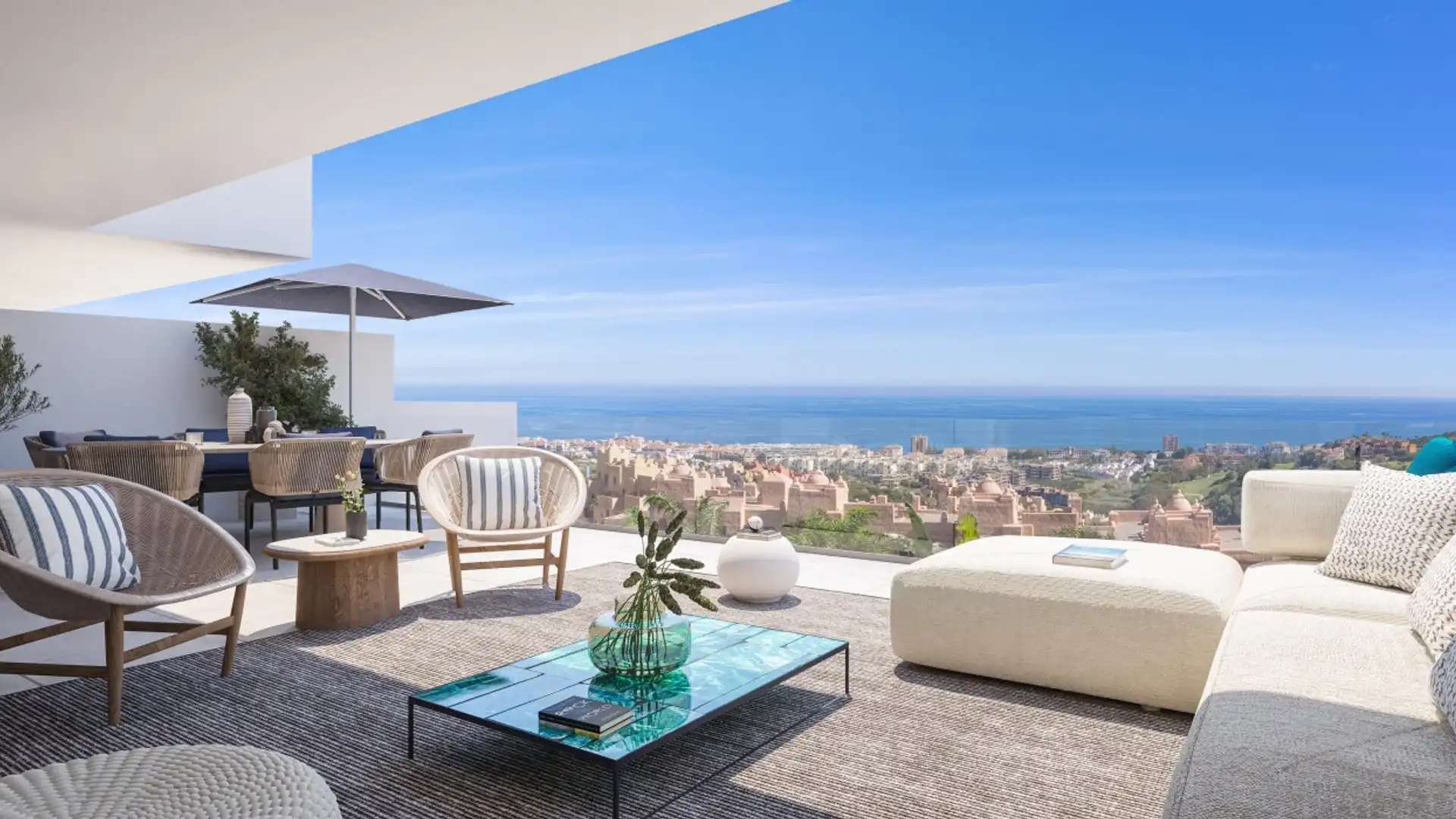 Terrassa de Apartament en venda en Marbella amb Aire condicionat, Piscina i Moblat