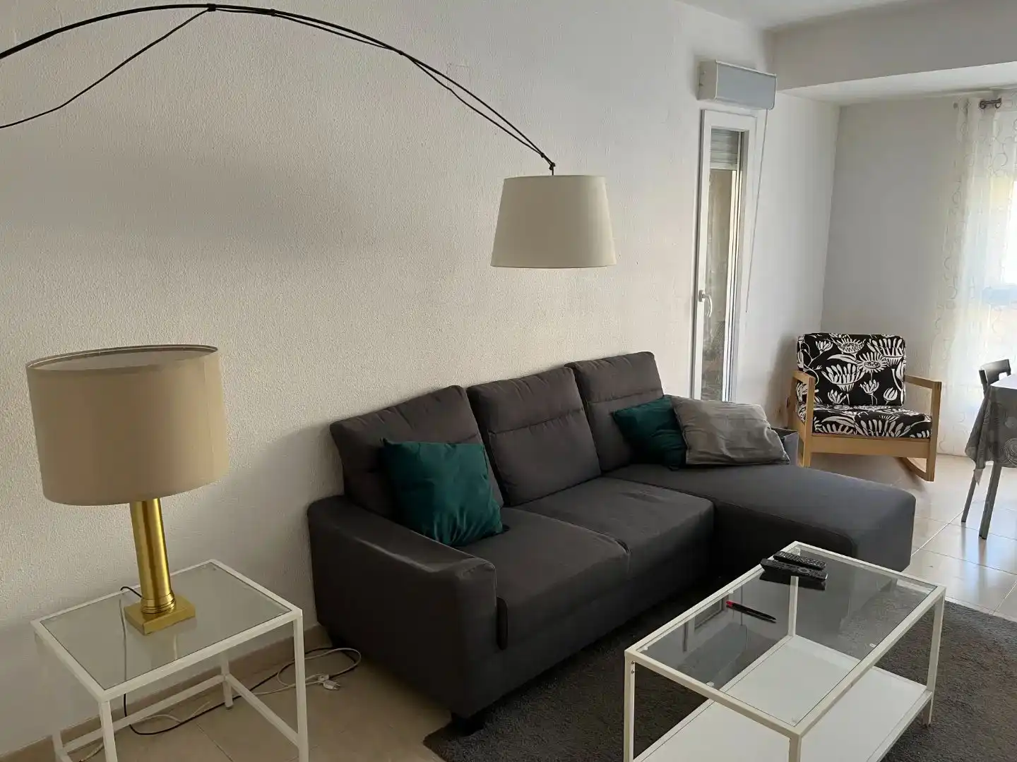 Sala de estar de Piso de alquiler en Huesca con Amueblado y Balcón