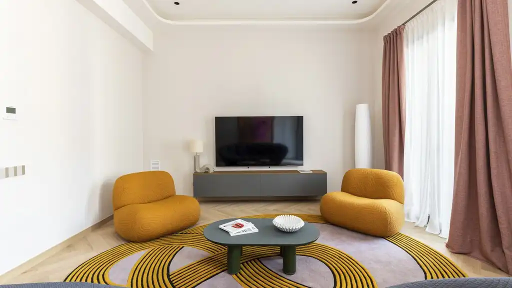 Wohnzimmer von Wohnungen zum Verkauf in Barcelona mit Klimaanlage, Heizung und Terrasse