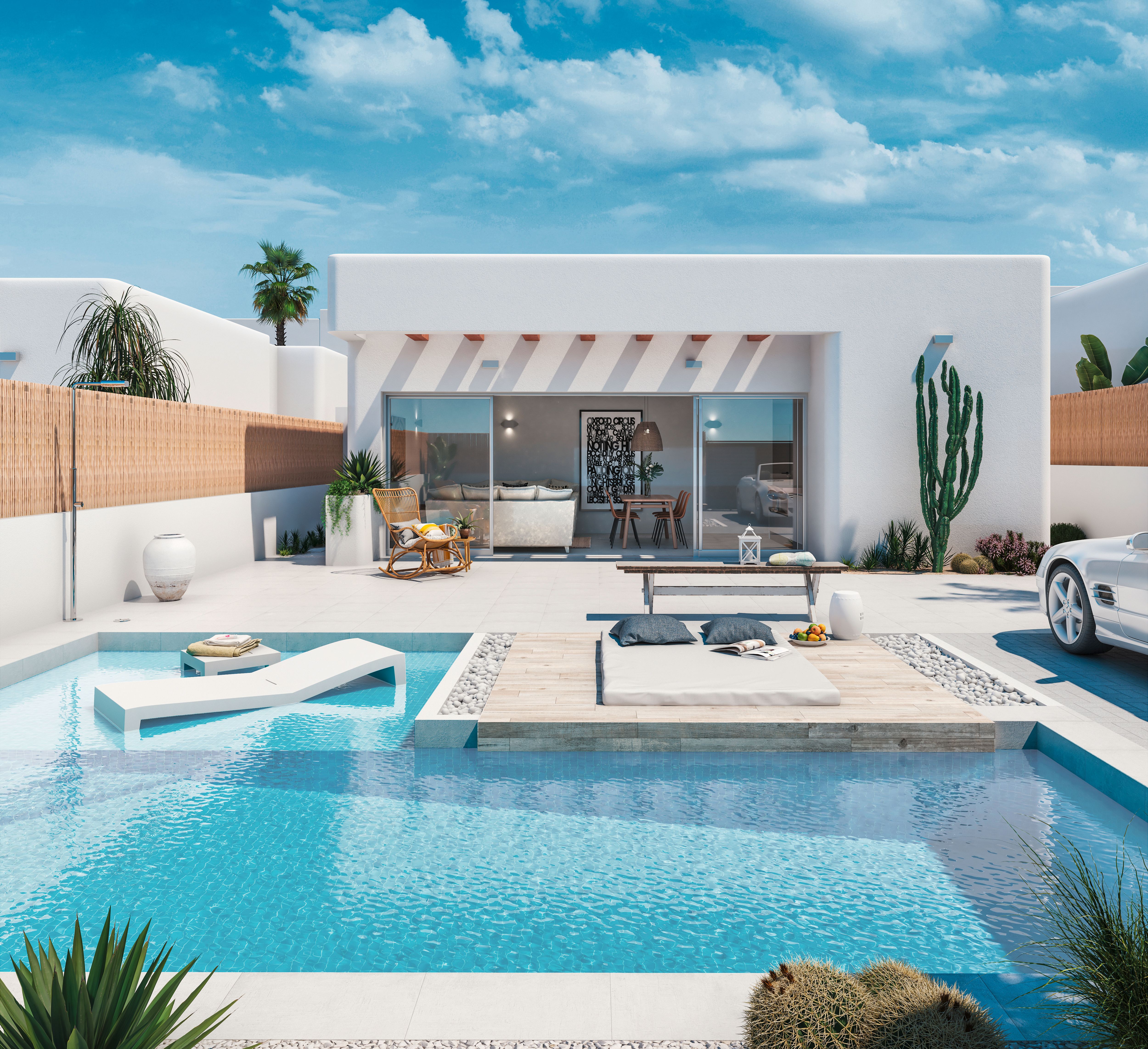 Vista exterior de Casa o xalet en venda en San Fulgencio amb Piscina