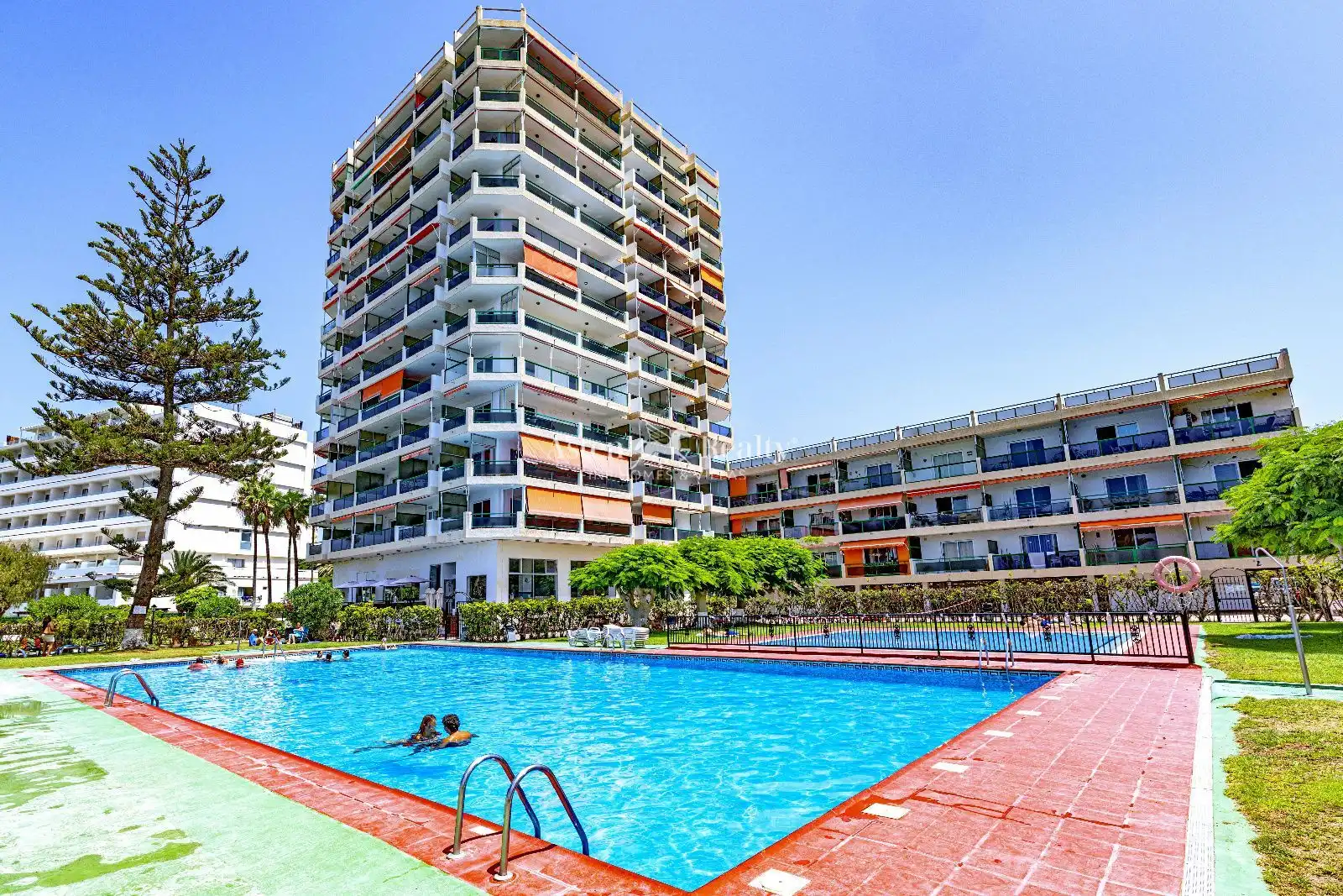 Swimming pool of Apartments for sale in Arona  with Air Conditioner, Heating and Terrace
