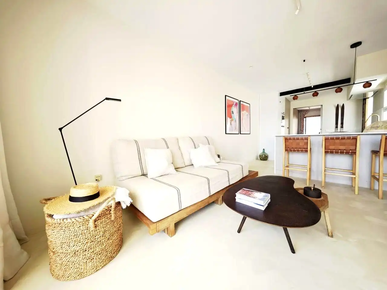 Sala de estar de Apartamento de alquiler en Telde con Terraza, Amueblado y Internet