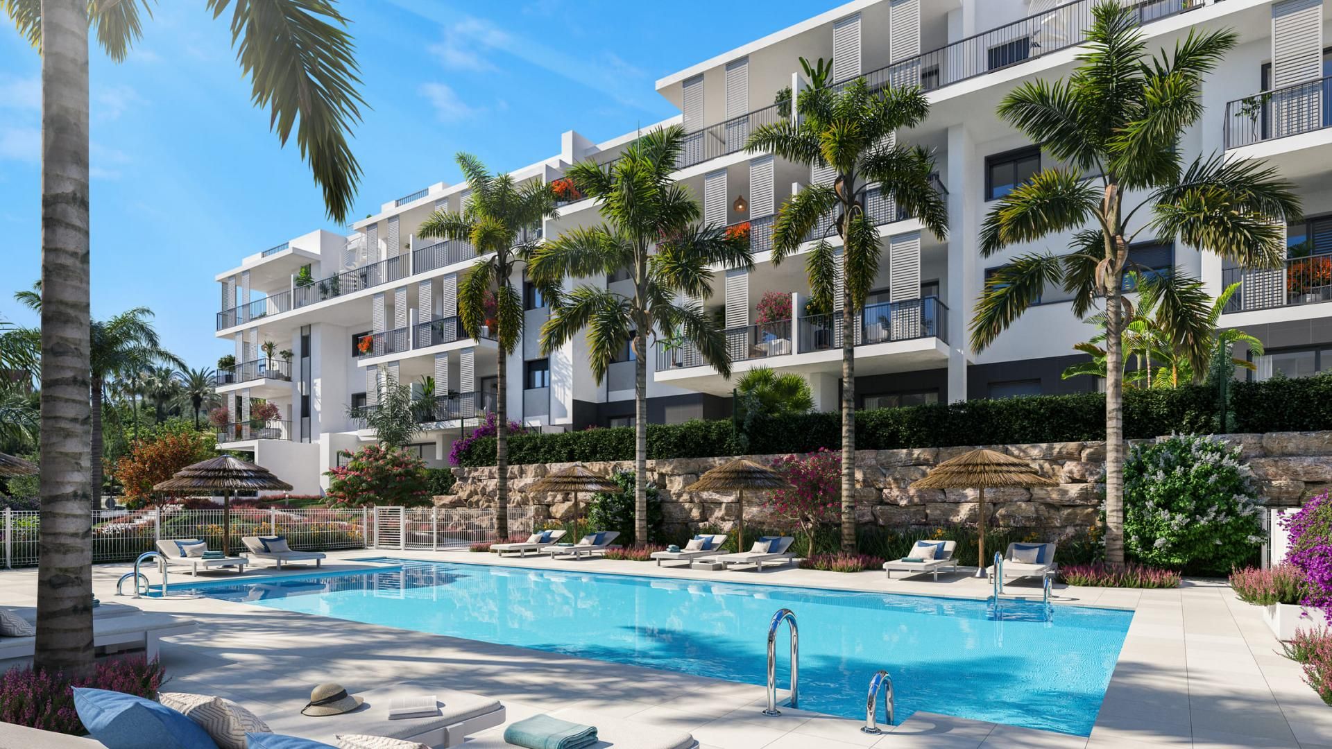 Vista exterior de Apartament en venda en Estepona amb Alarma i Piscina comunitària