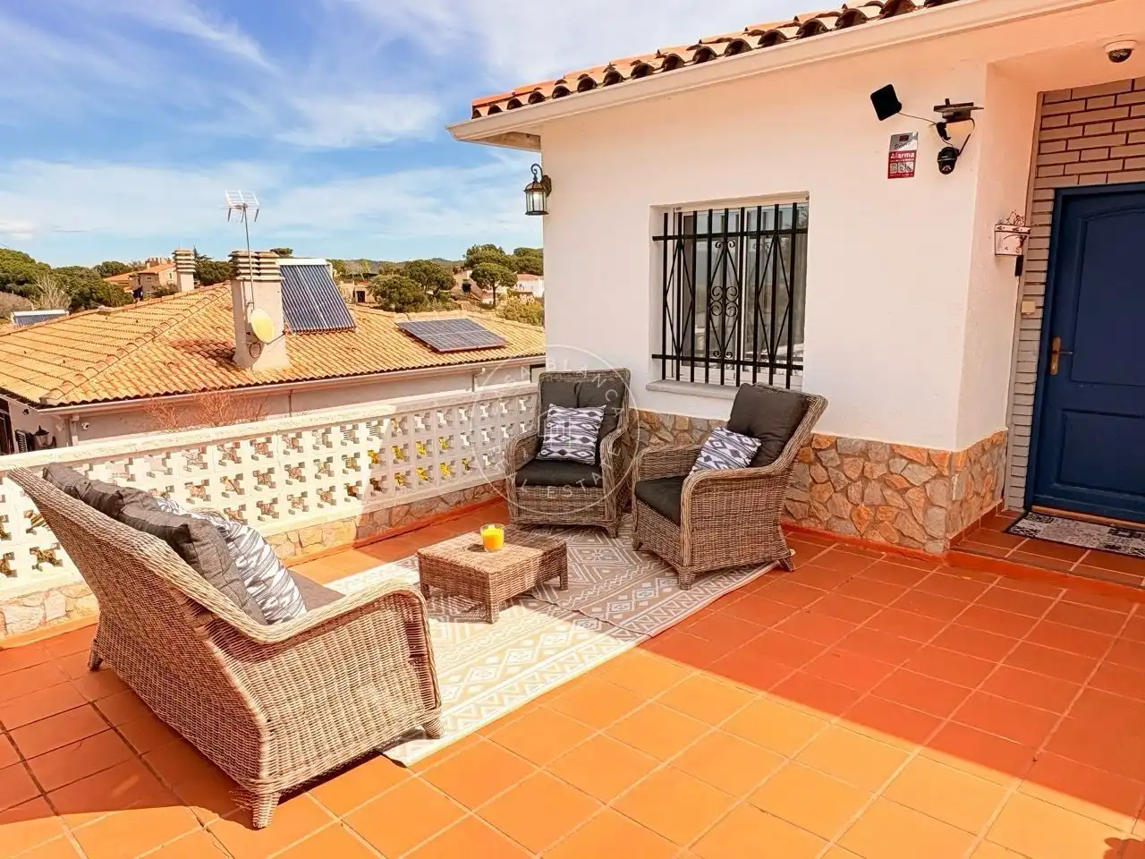 Terrassa de Casa o xalet en venda en Vidreres amb Aire condicionat, Jardí privat i Piscina
