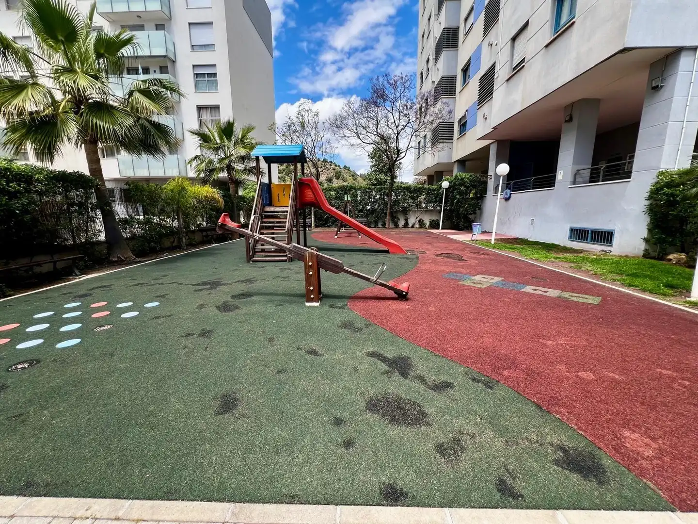 Parking of Flat for sale in Málaga  with Private garden, Storage room and Community pool